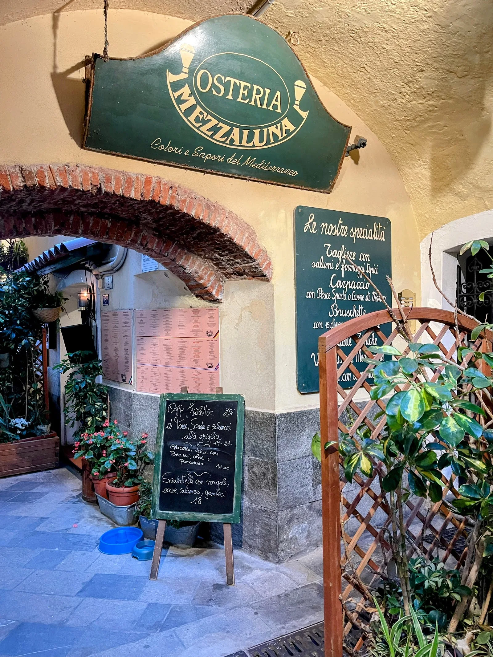 Osteria Mezzaluna, Alassio